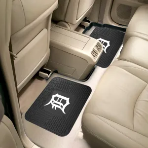 Fanmats Detroit Tigers Back Seat Car Utility Mats - 2 Piece Set