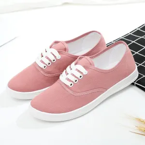 2024 New Loafers Flat Shoe Sneakers for Women Shoes Breathable Women's Casual Female Comfor Sneakers Lace Up Solid Color