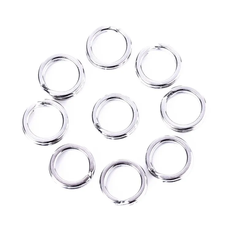 7mm HENGJIA SS010 50pcs /Pack Stainless Steel Flat Ring Fishing Space Fittings