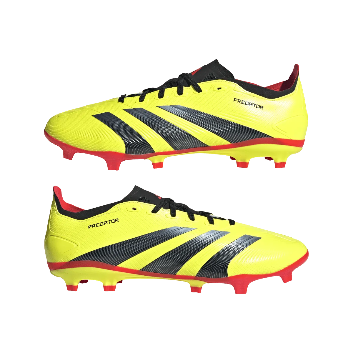 adidas Predator League Firm Ground Adult Soccer Cleats IG7761 Yellow/Black/Solar Red