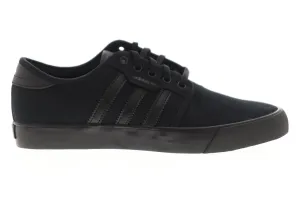 Adidas Seeley AQ8531 Mens Black Canvas Casual Low Top Lifestyle Sneakers Shoes