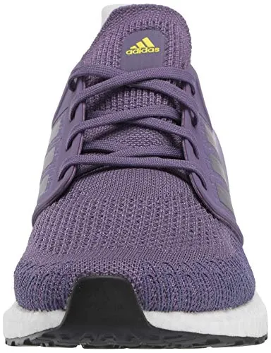 adidas Women's Ultraboost 20 Running Shoe, Purple/Silver Metallic/White, 7 M US