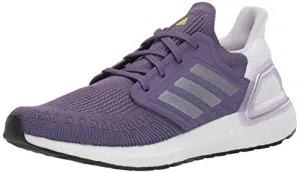 adidas Women's Ultraboost 20 Running Shoe, Purple/Silver Metallic/White, 7 M US