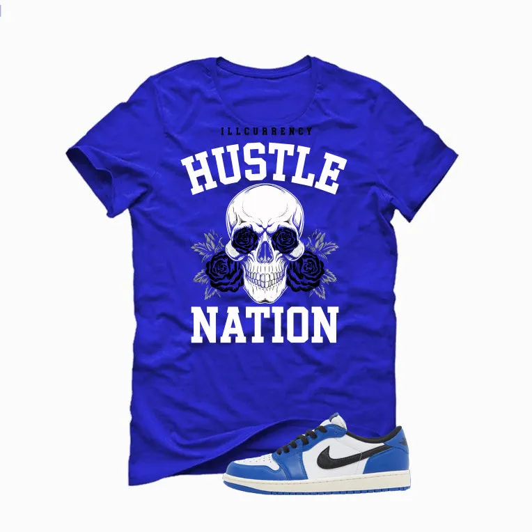 Air Jordan 1 Low OG Game Royal Royal Blue T-Shirt (Hustle Nation)| illcurrency