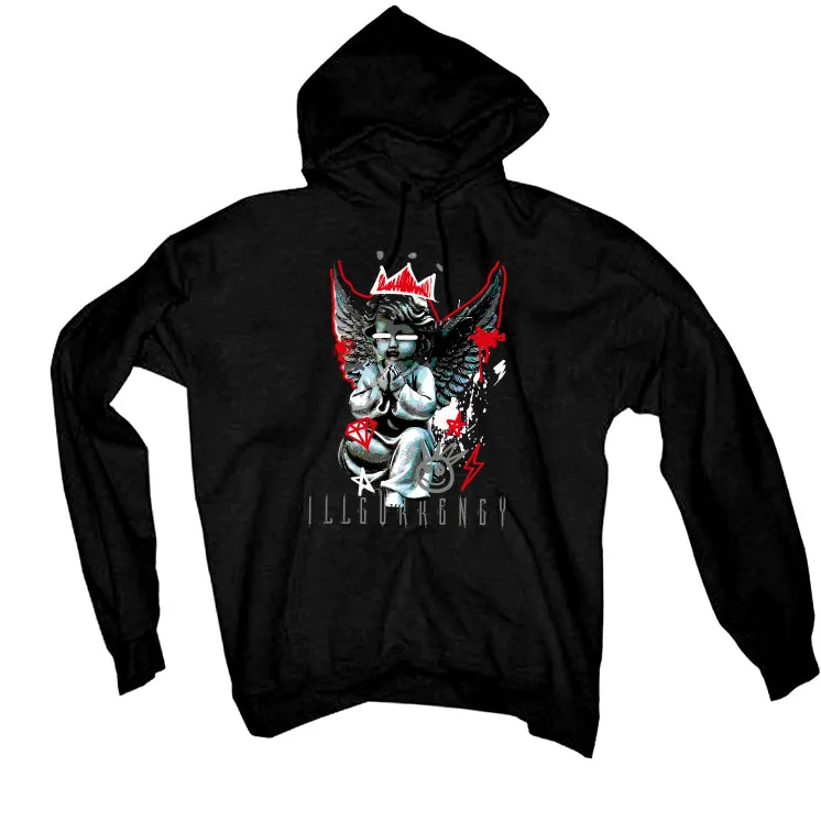 AIR JORDAN 4 “BRED REIMAGINED” 2024 | ILLCURRENCY Black T-Shirt (Graffiti Angel)