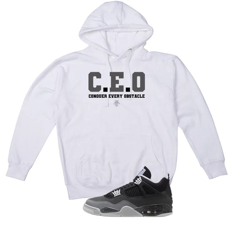 Air Jordan 4 Fear Pack White T-Shirt (CEO)| illcurrency