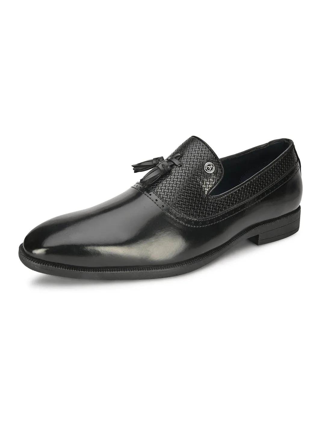 Alberto Torresi Black Slipon formal Shoes