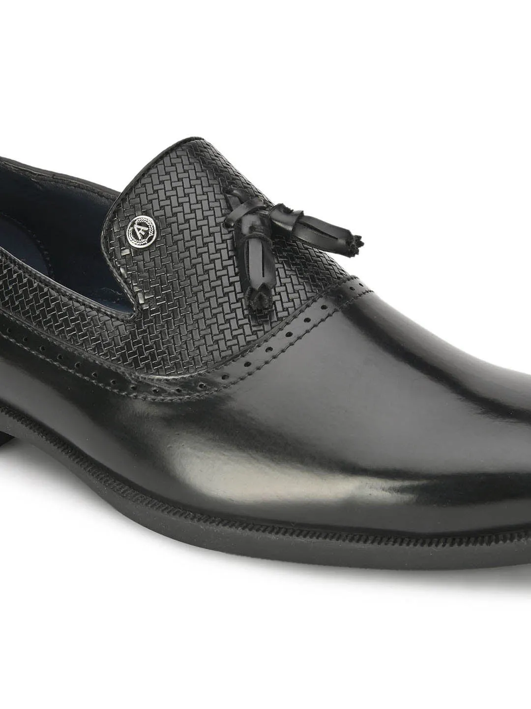 Alberto Torresi Black Slipon formal Shoes