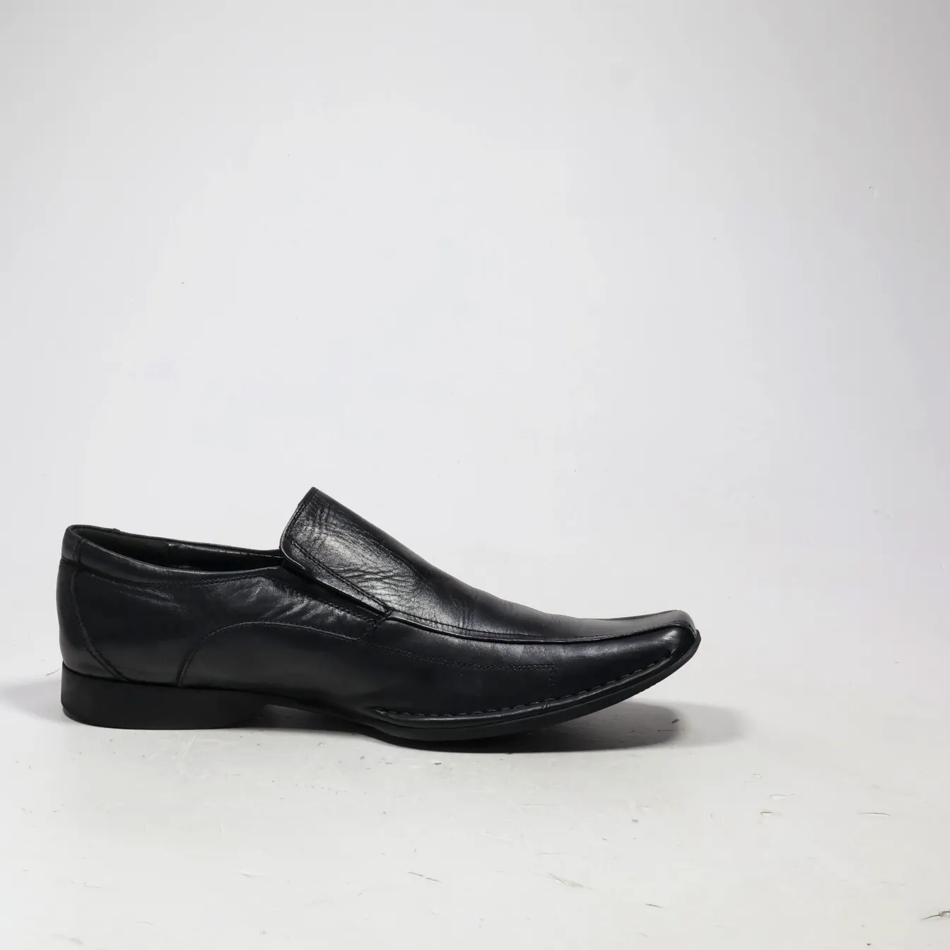 Aldo Formal Slip Ons Leather Black Colour For Men