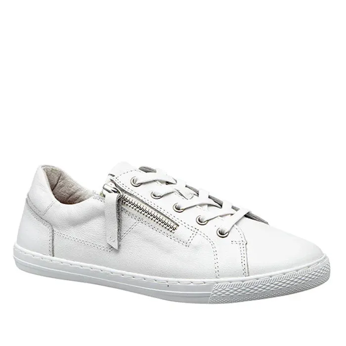 Alfie & Evie Salute Lite Leather Casual Sneaker White with Zip