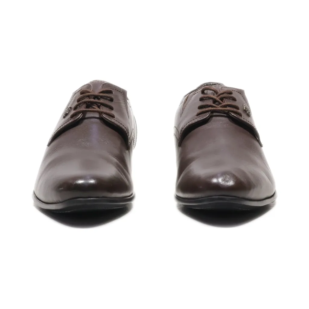 Allen Cooper Formal Lace Ups Leather Brown Colour For Men