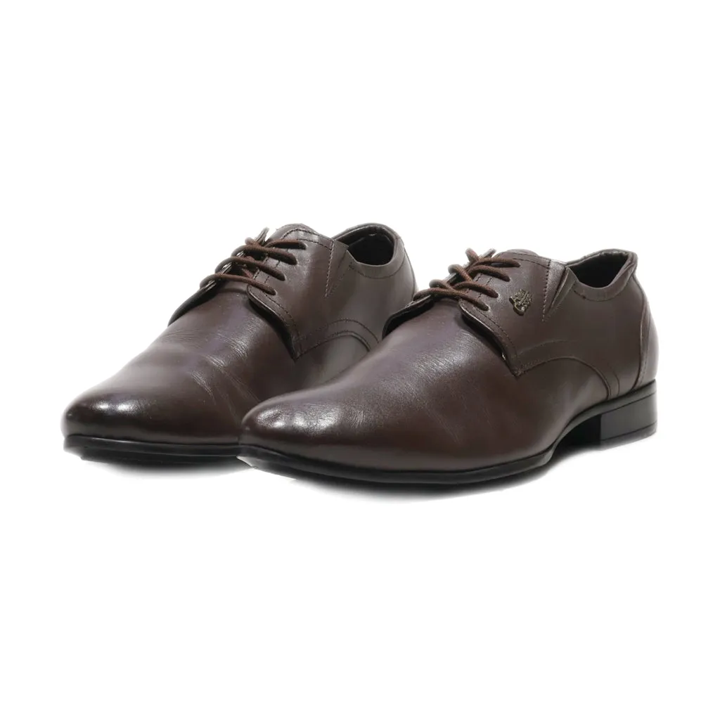 Allen Cooper Formal Lace Ups Leather Brown Colour For Men