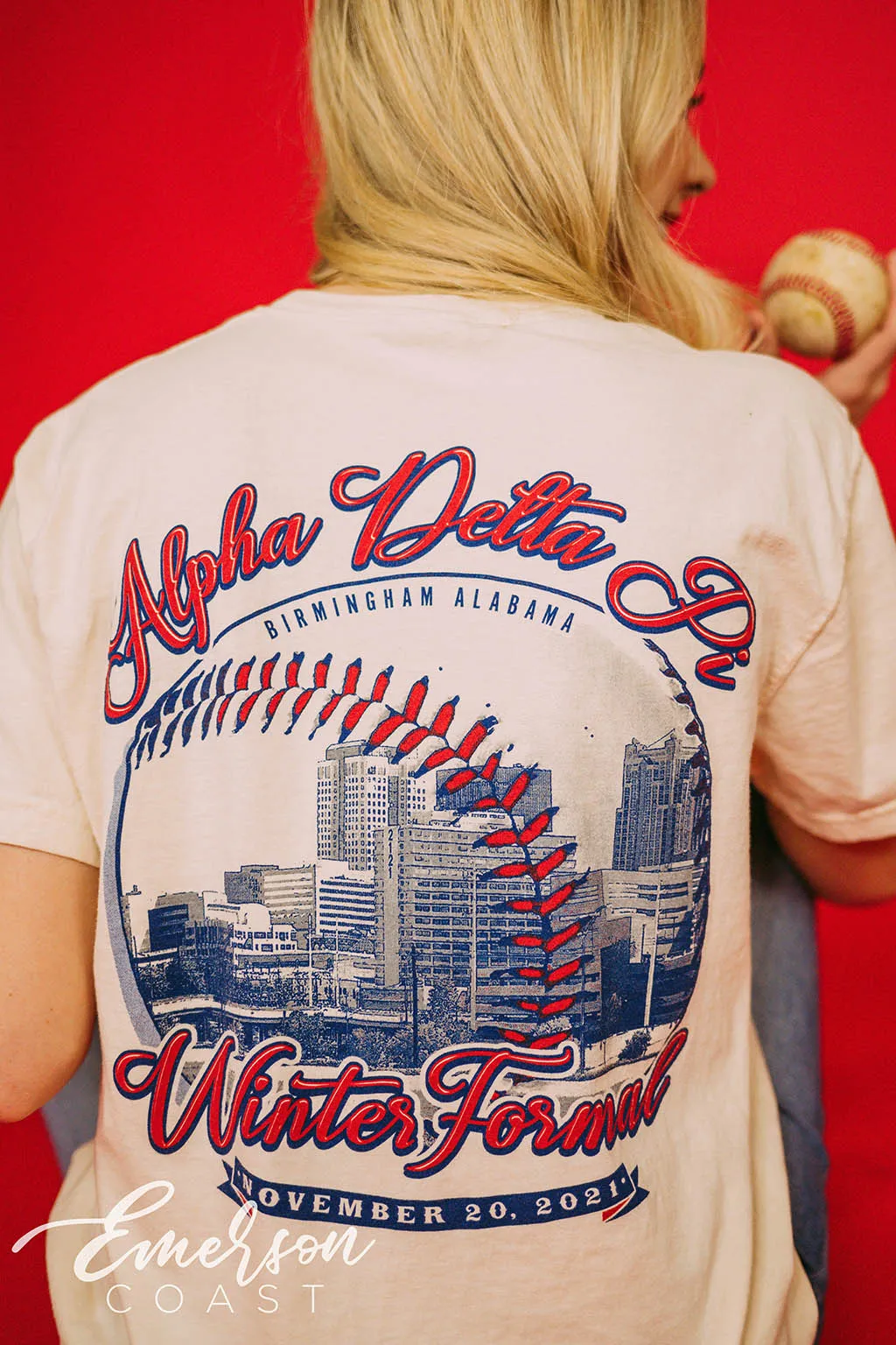 Alpha Delta Pi Baseball Winter Formal T-shirt