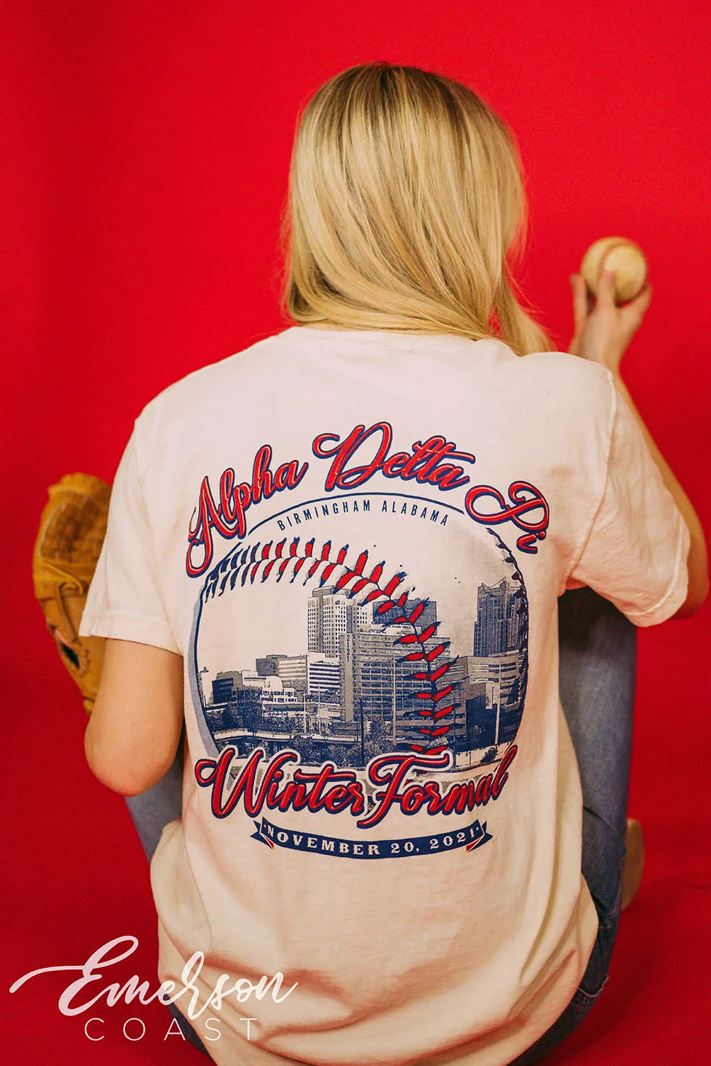 Alpha Delta Pi Baseball Winter Formal T-shirt