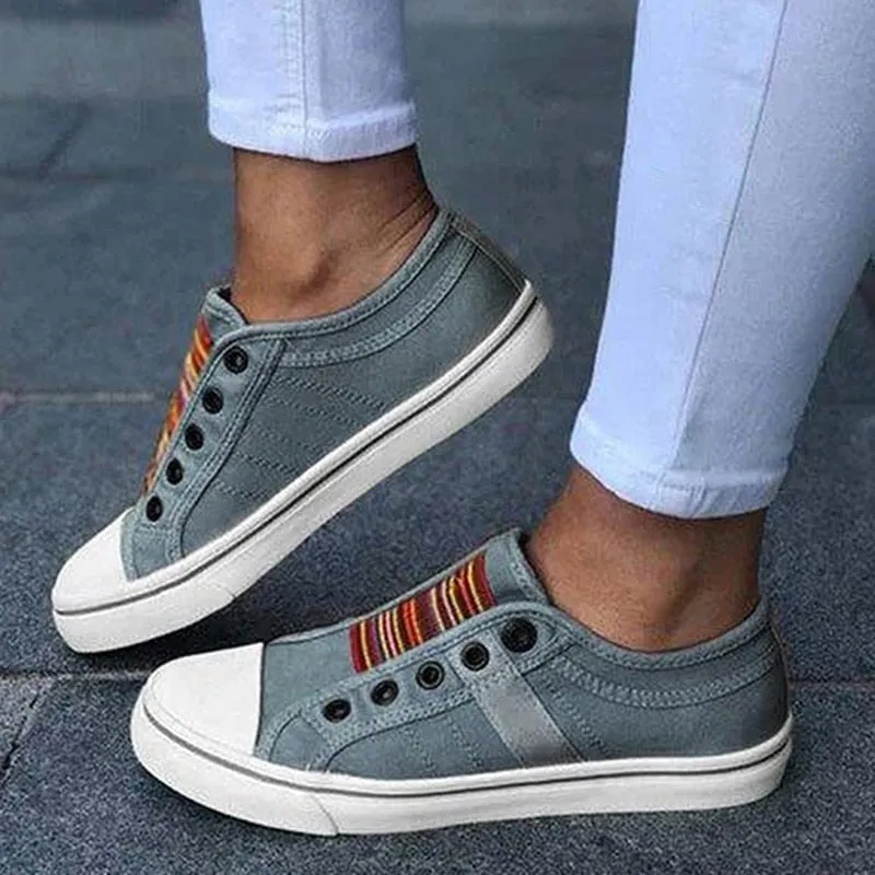 Amozae  2022 Low-Cut Trainers Canvas Flat Shoes Women Casual Vulcanize Shoes New Women Summer Autumn Sneakers Ladies WDHKUN