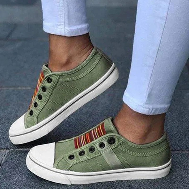 Amozae  2022 Low-Cut Trainers Canvas Flat Shoes Women Casual Vulcanize Shoes New Women Summer Autumn Sneakers Ladies WDHKUN