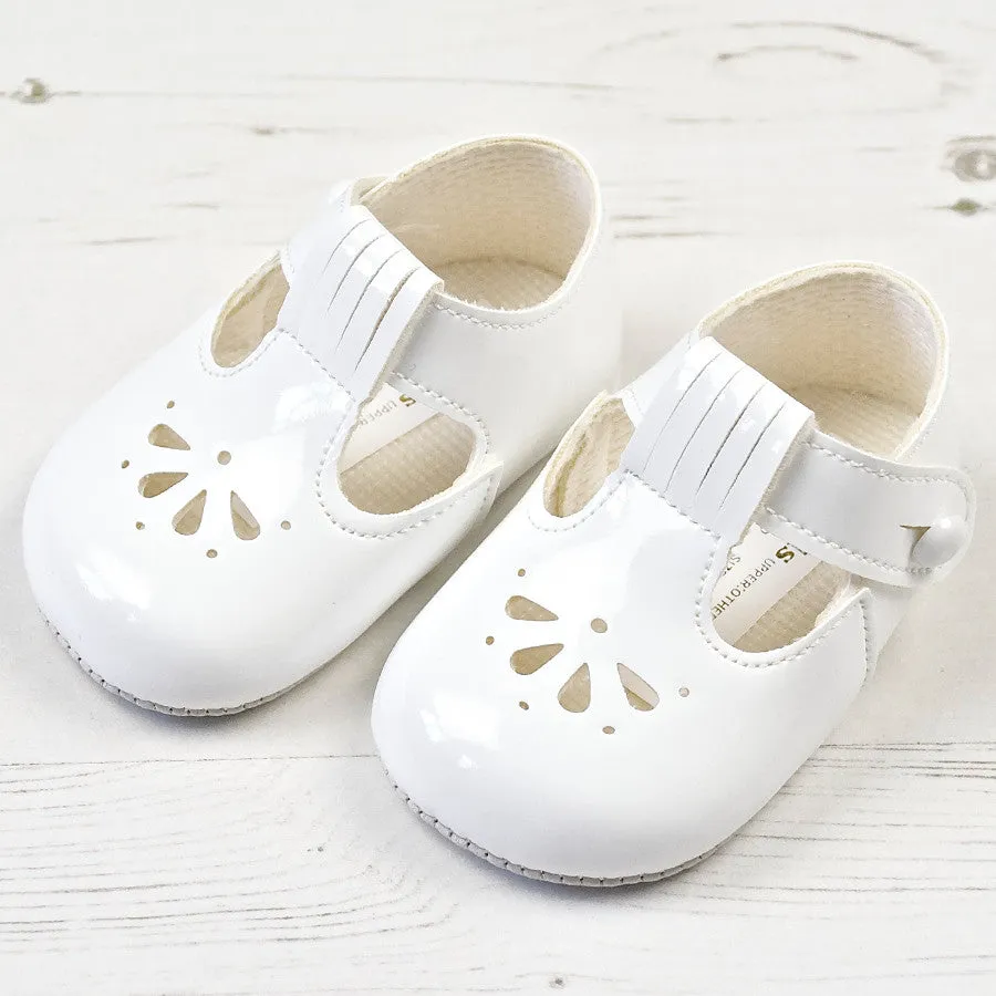 Baypods -  Baby pram shoes, white, B617