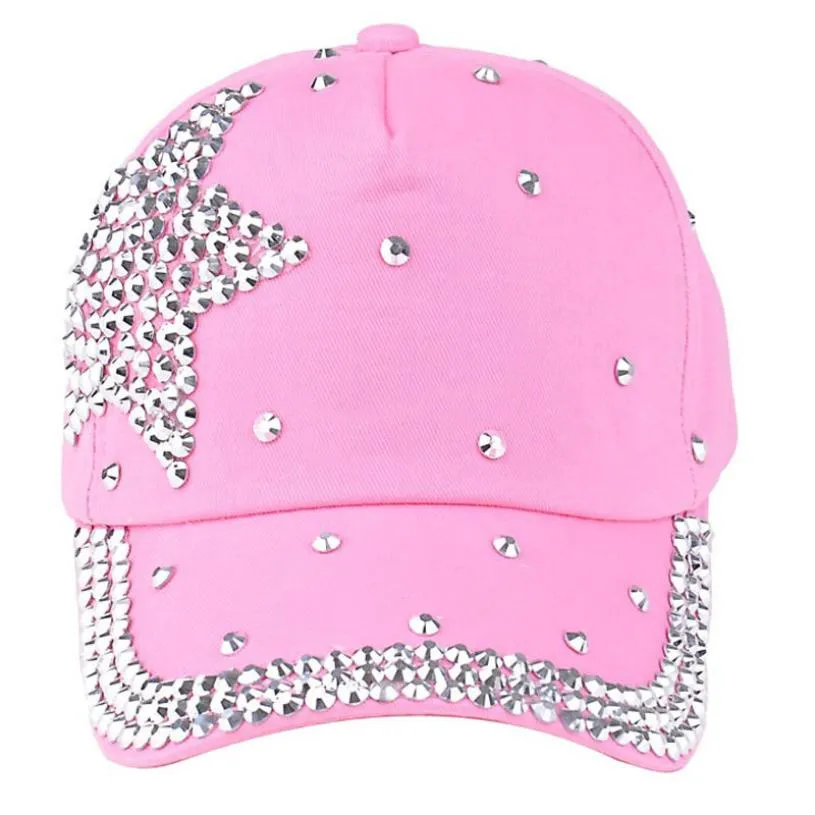 Be Dazzling Silver Studded Baseball Hat