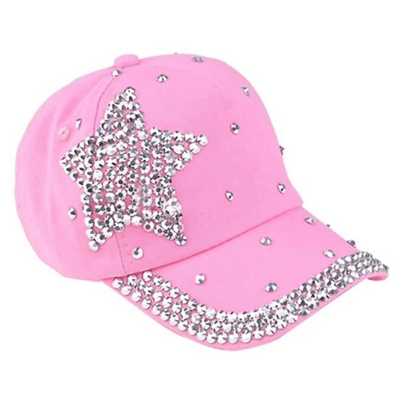 Be Dazzling Silver Studded Baseball Hat