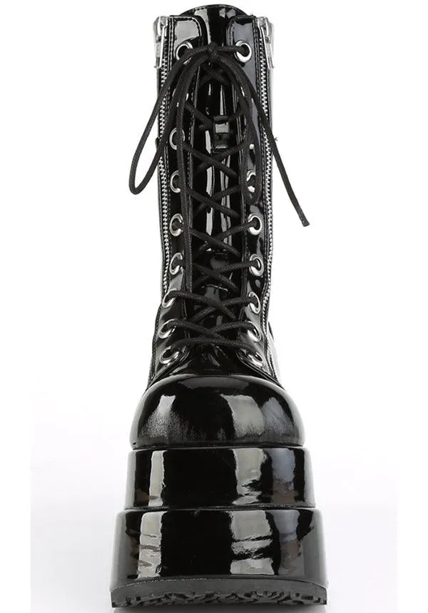 BEAR-265 [Black Patent] | PLATFORM BOOTS [PREORDER]