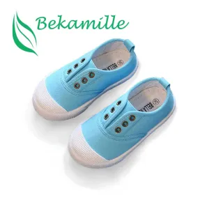 Bekamille Girls Boys Fashion Canvas Sneakers Children Shoes For Kids Flats Heels Casual Loafer Shoe Toddle Little Big Kid