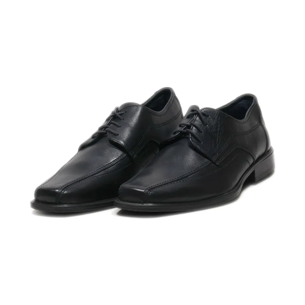 Best Walk Formal Lace Ups Leather Black Colour For Men