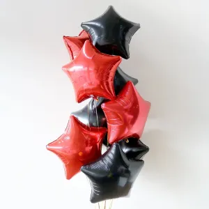 Black & Red Star Foil Bouquet