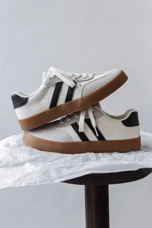 Black Striped Fashion Sneakers