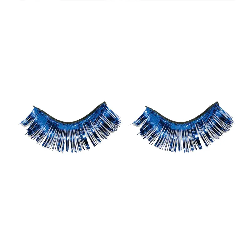 Blue Tinsel Eyelashes