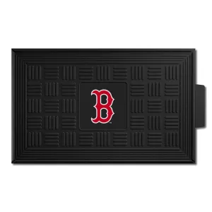 Boston Red Sox Heavy Duty Vinyl Medallion Door Mat - 19.5in. x 31in.