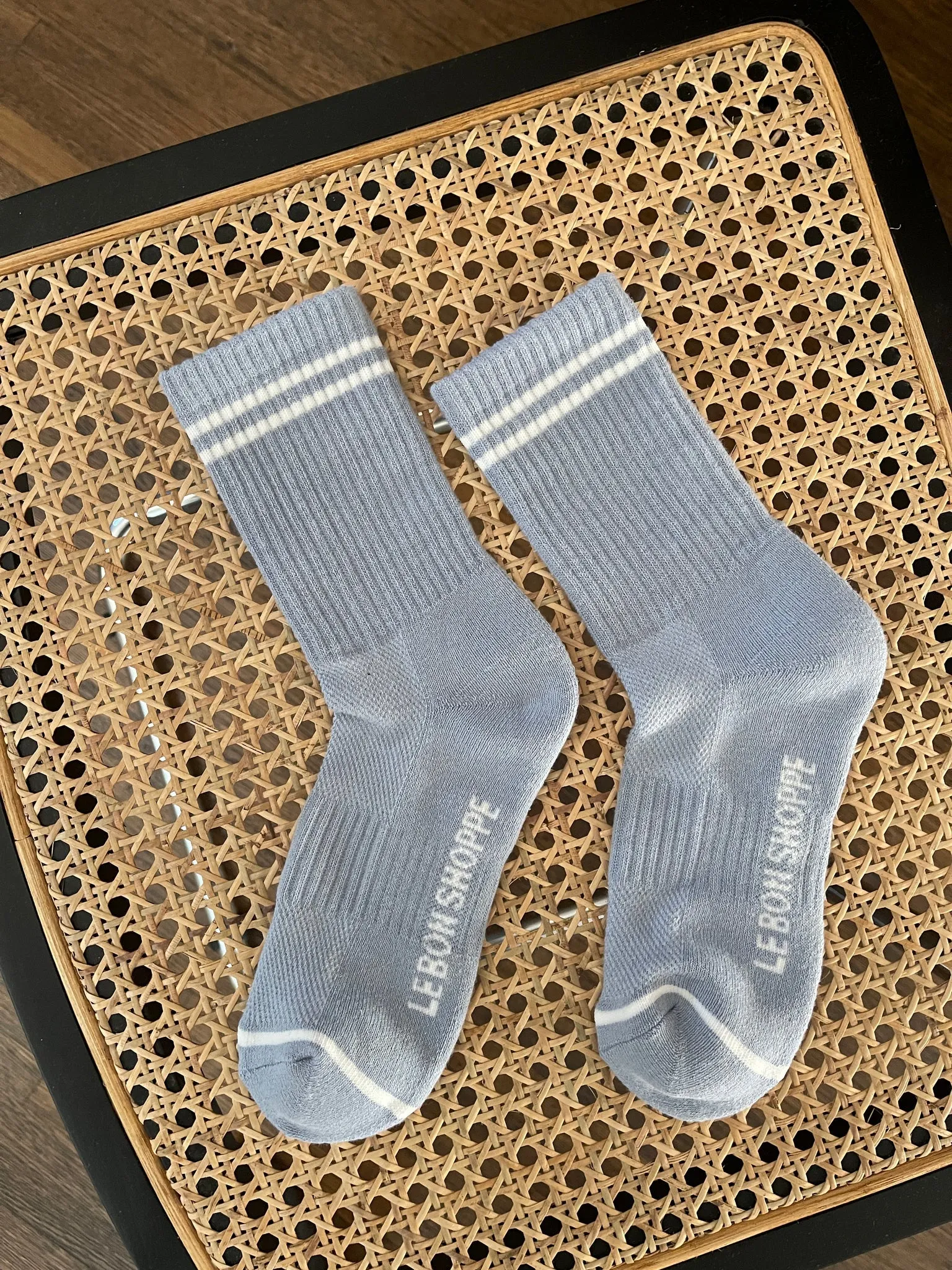 BOYFRIEND SOCKS BLUE GREY