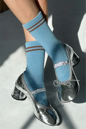 BOYFRIEND SOCKS POWDER BLUE