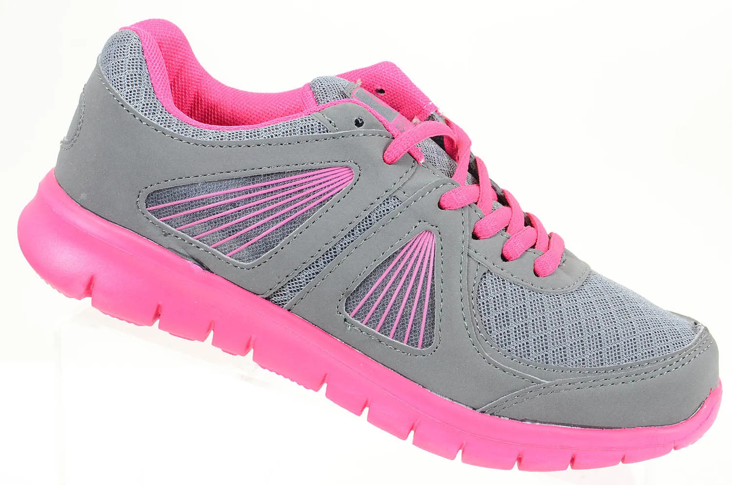 Bright Athletic Flexible Low Top Lace Up Lightweight Womens Fashion Sneakers