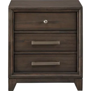 Brueban Three Drawer Nightstand