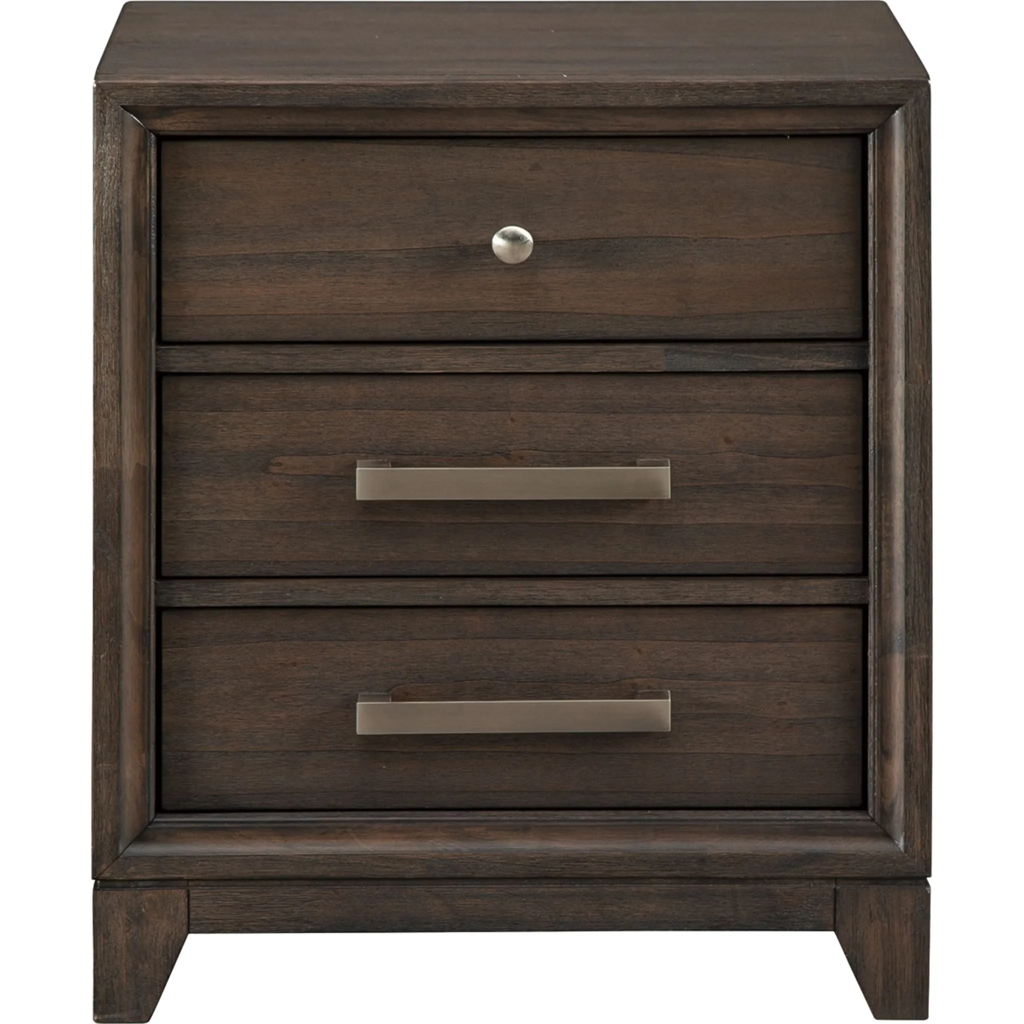 Brueban Three Drawer Nightstand