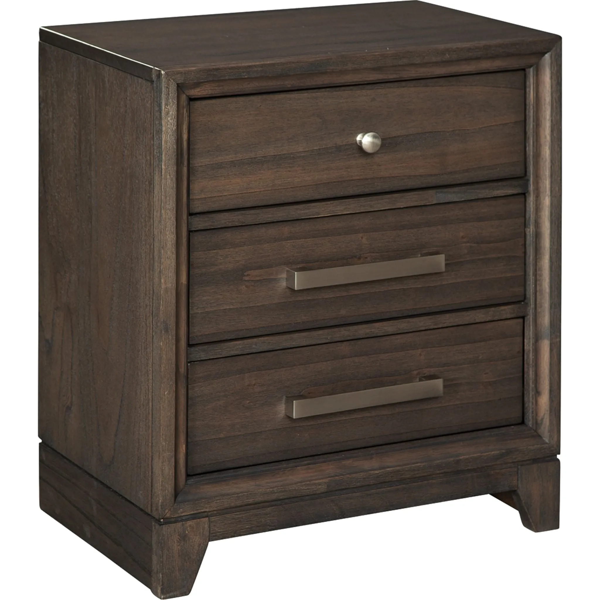 Brueban Three Drawer Nightstand