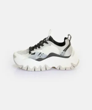 BUFFALO VEGAN PLATFORM TRAINERS WHITE