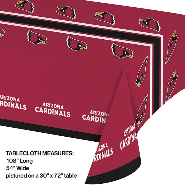 Bulk Arizona Cardinals Plastic Table Covers (12 per Case)