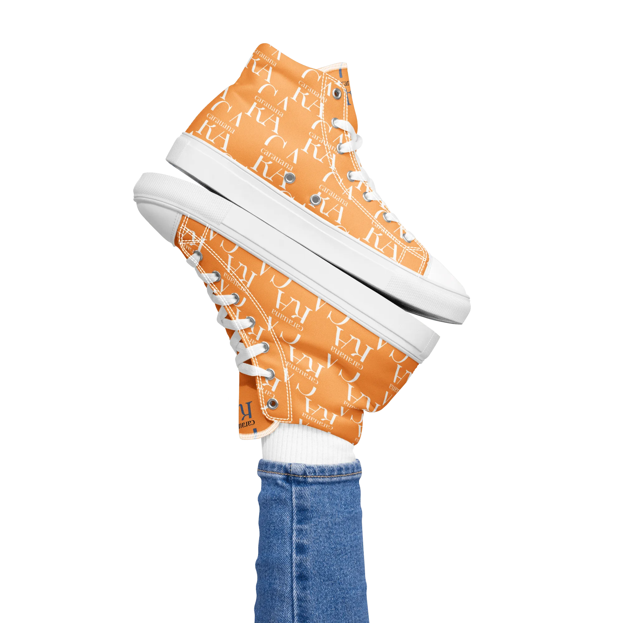 CARAUANA Hip Hop canvas shoes Orange Branded