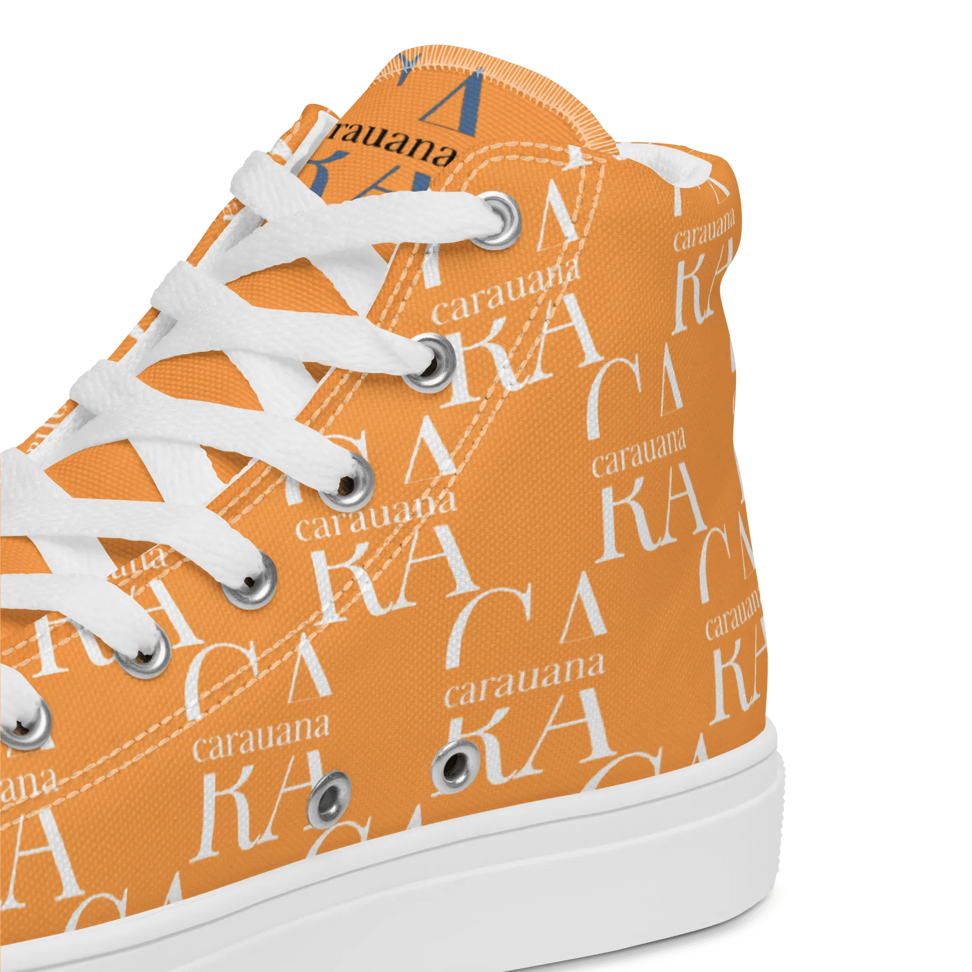 CARAUANA Hip Hop canvas shoes Orange Branded