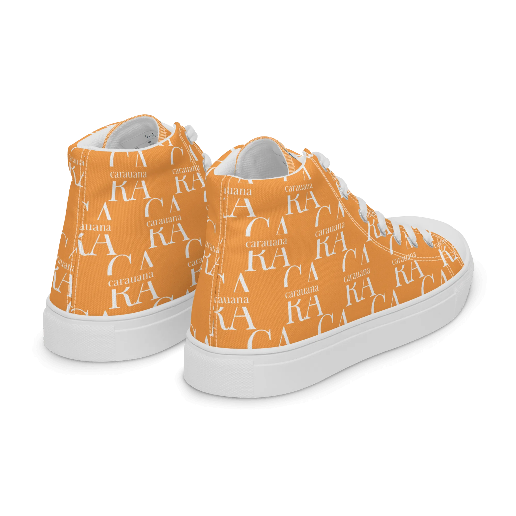 CARAUANA Hip Hop canvas shoes Orange Branded