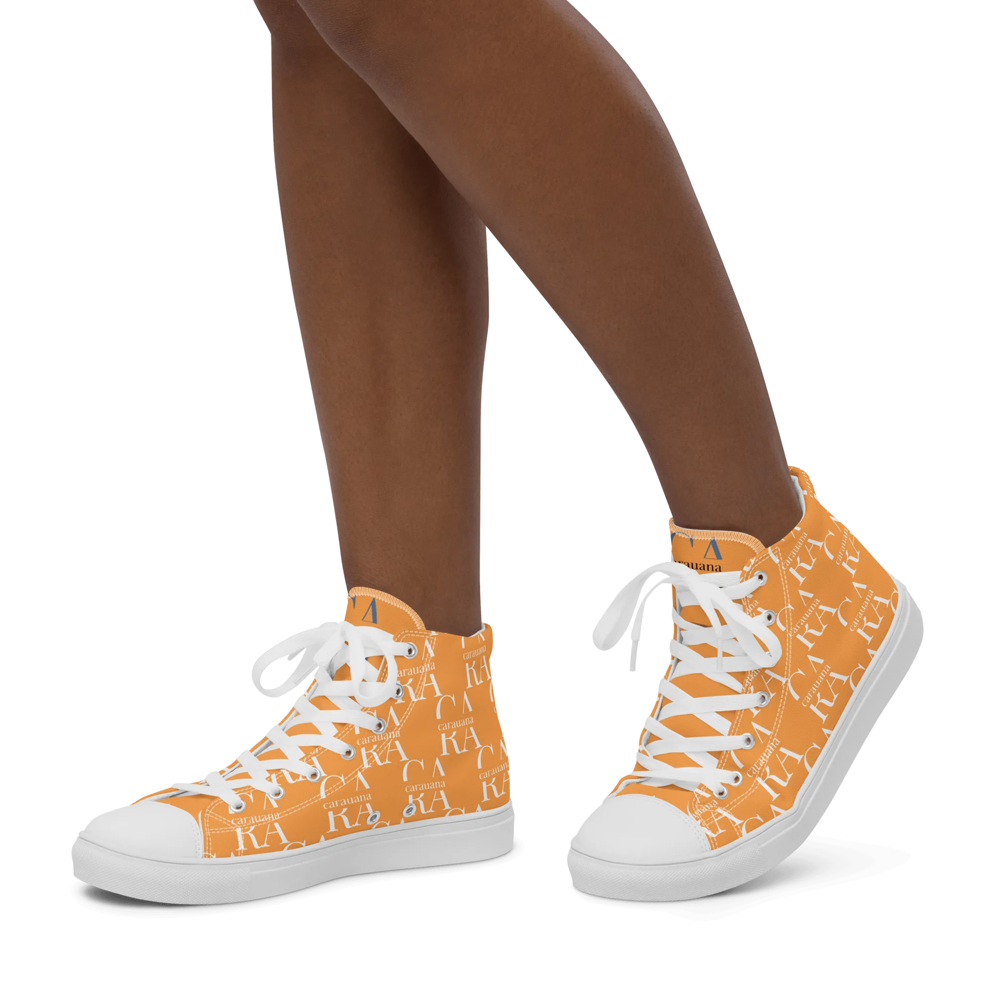 CARAUANA Hip Hop canvas shoes Orange Branded