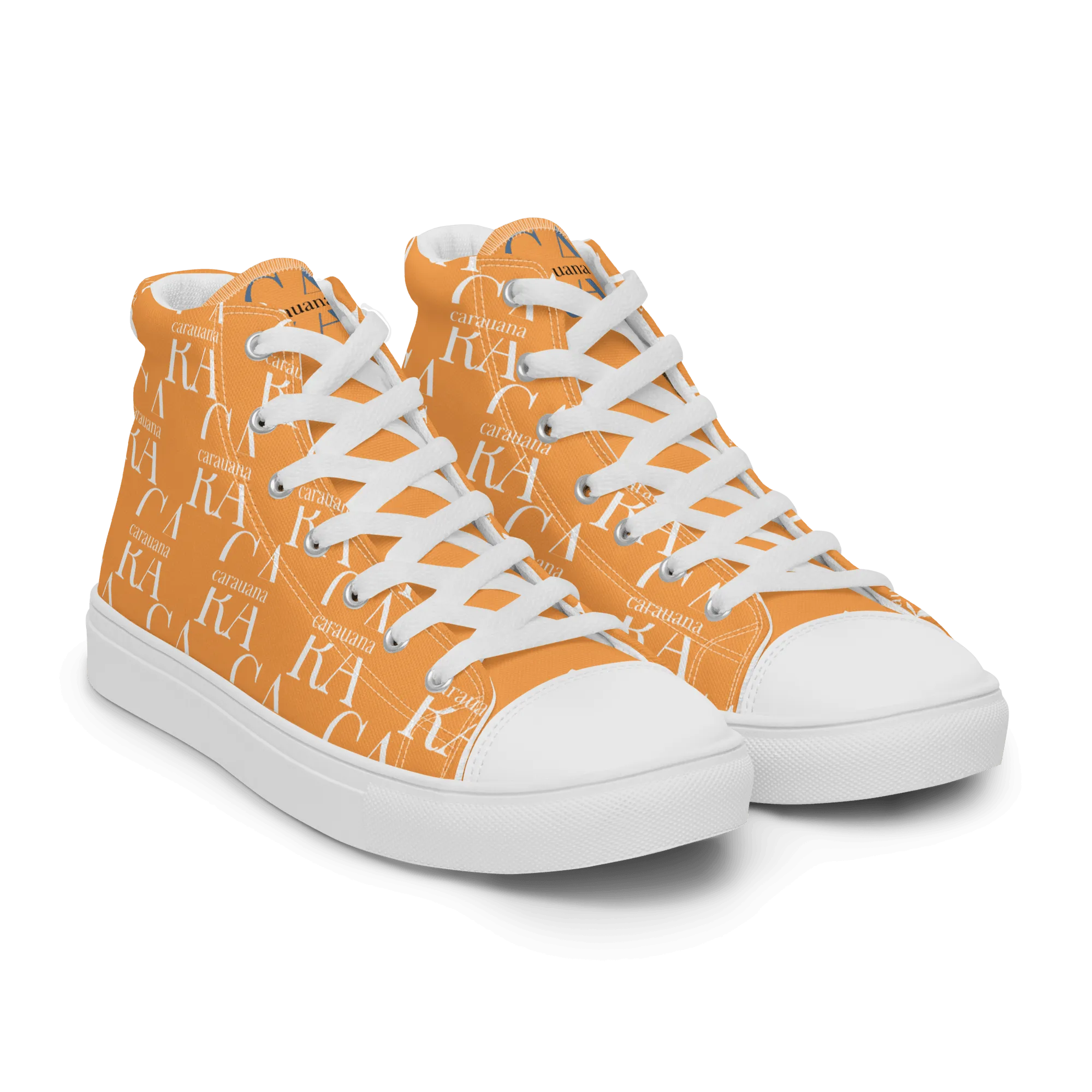 CARAUANA Hip Hop canvas shoes Orange Branded