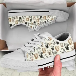 Chesapeake Bay Retriever Low Top Shoes - Low Top Sneaker, Dog Printed Shoes, Canvas Shoes For Men, Women