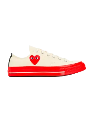 CHUCK TAYLOR RED SOLE LOW TOP