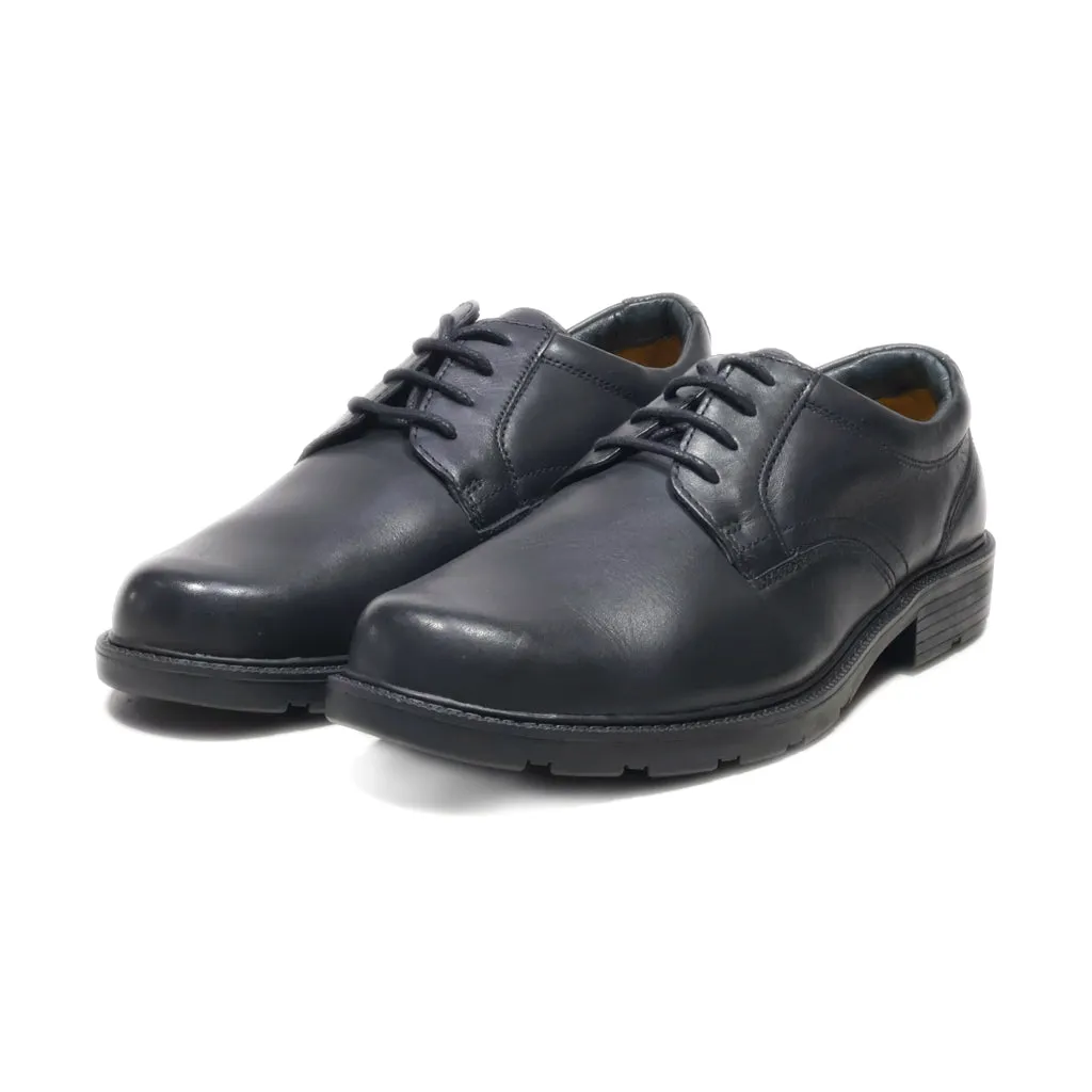 Clarks Cushion Cell Formal Lace Ups Leather Black Colour For Men