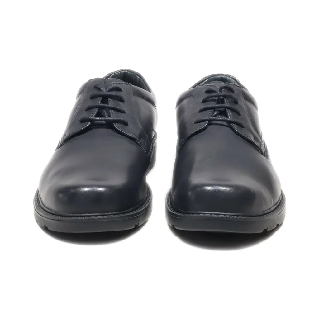 Clarks Cushion Cell Formal Lace Ups Leather Black Colour For Men