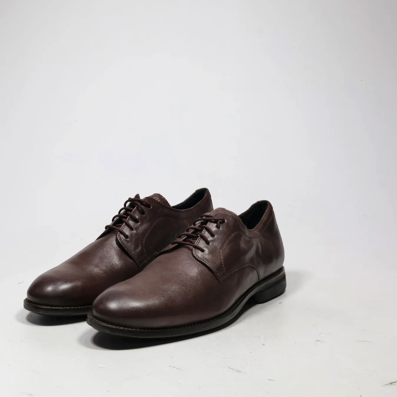 Cole Haan Grand 0S Formal Lace Ups Leather Brown Colour For Men