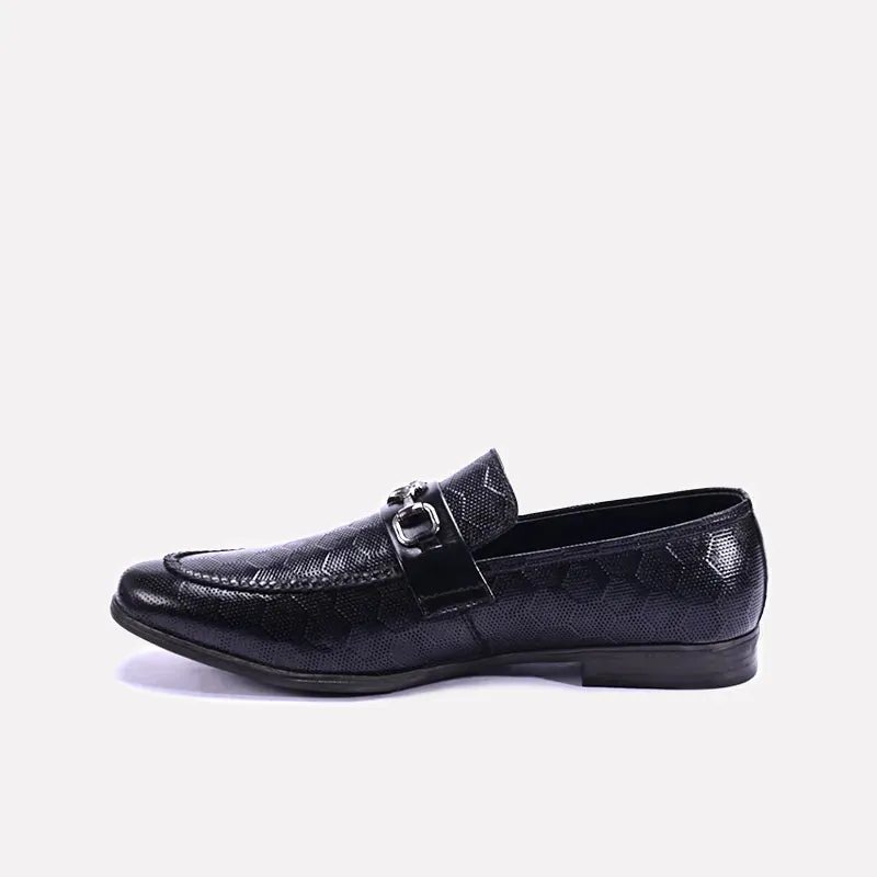 Colin Black Textured Dress Shoes 0111171