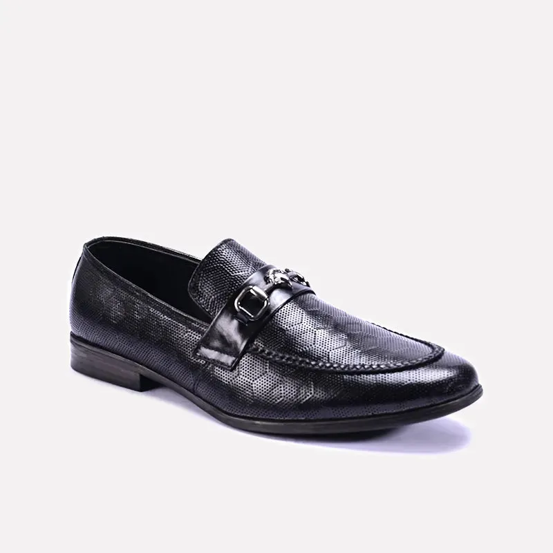 Colin Black Textured Dress Shoes 0111171